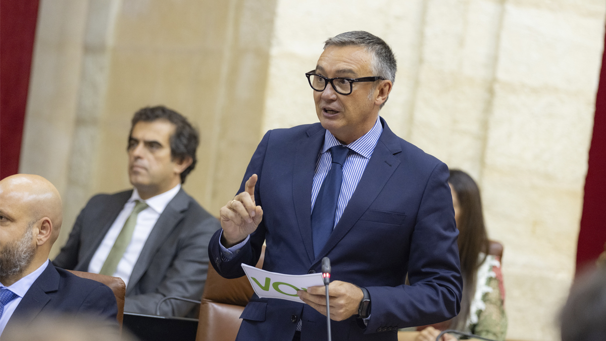 Manuel Gavira, portavoz del Grupo Parlamentario VOX en el Parlamento de Andalucía