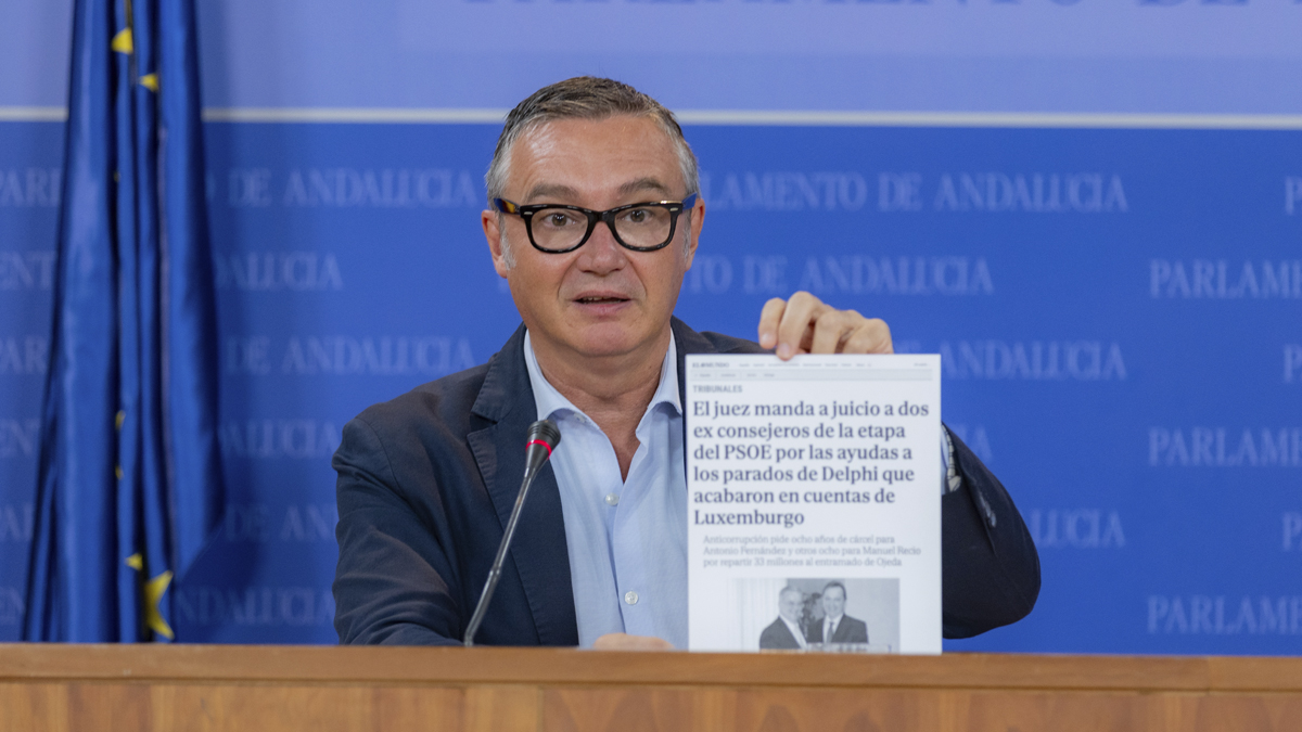 Manuel Gavira, portavoz del Grupo Parlamentario VOX en el Parlamento de Andalucía