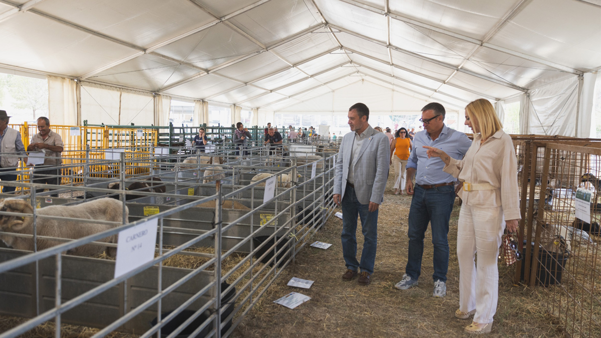 Manuel Gavira, portavoz del Grupo Parlamentario VOX en el Parlamento de Andalucía, visitando la Feria Ganadera de Benaocaz en Cádiz