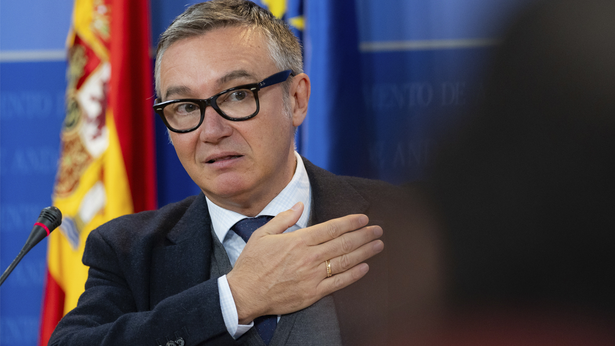 Manuel Gavira, portavoz del Grupo Parlamentario VOX en el Parlamento de Andalucia