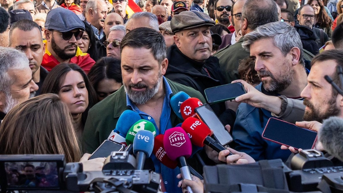 Santiago Abascal en la Puerta Del Sol, Noviembre de 2023