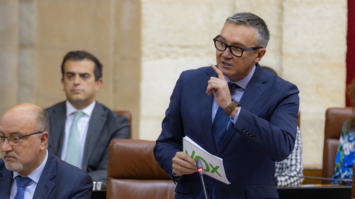 Manuel Gavira, portavoz del Grupo Parlamentario VOX en el Parlamento de Andalucia