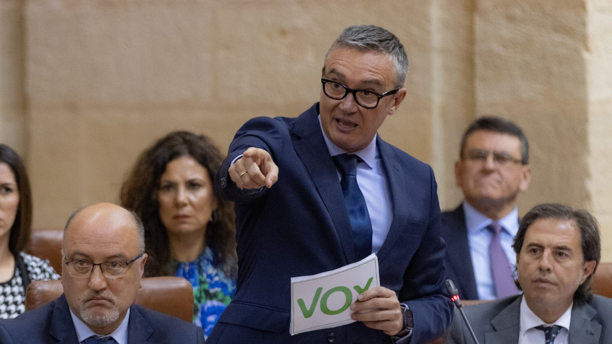 Manuel Gavira, portavoz del Grupo Parlamentario VOX en el Parlamento de Andalucia