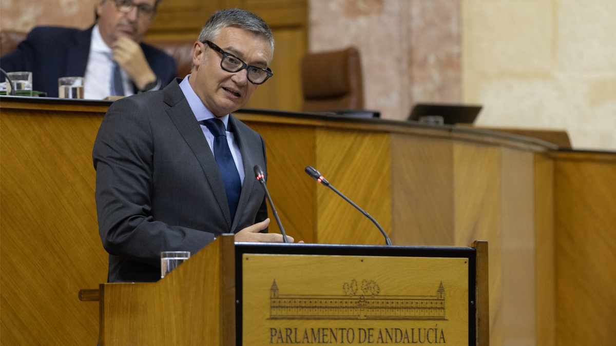 Manuel Gavira, portavoz del Grupo Parlamentario VOX en el Parlamento de Andalucia