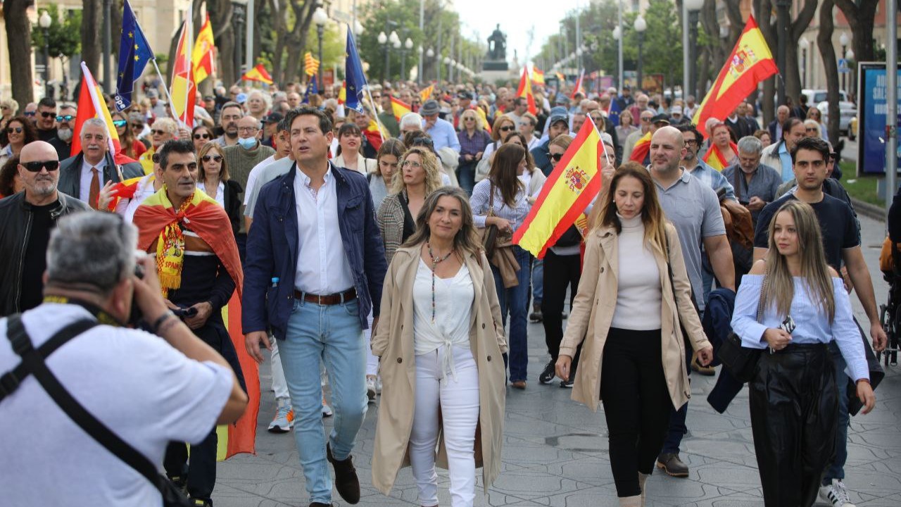 Manifestación frente a la amnistía
