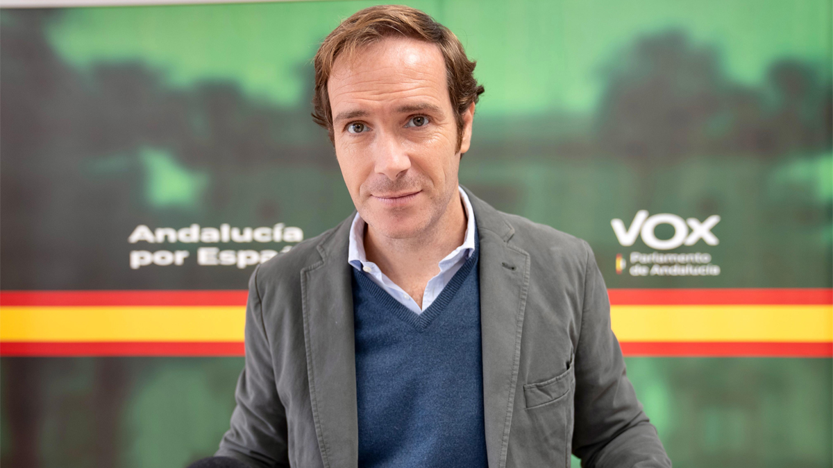Javier Cortes, diputado del Grupo Parlamentario VOX en el Parlamento de Andalucia por Sevilla