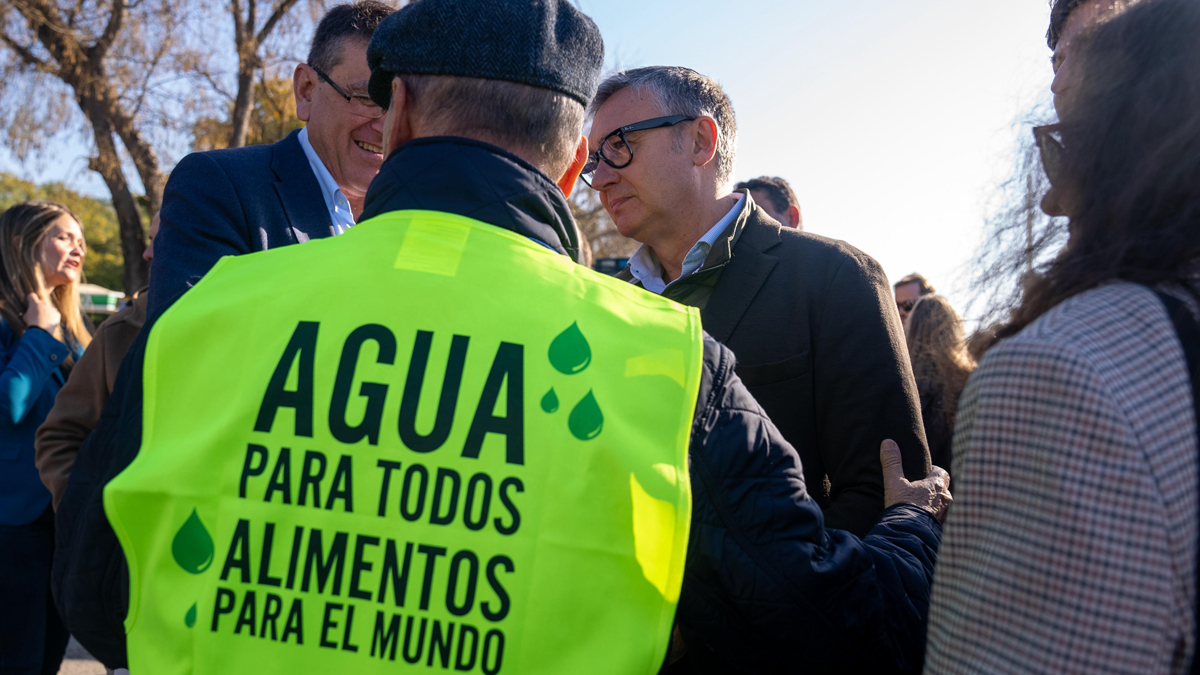 Manuel Gavira, desde la manifestación agricultores de Huelva en Sevilla