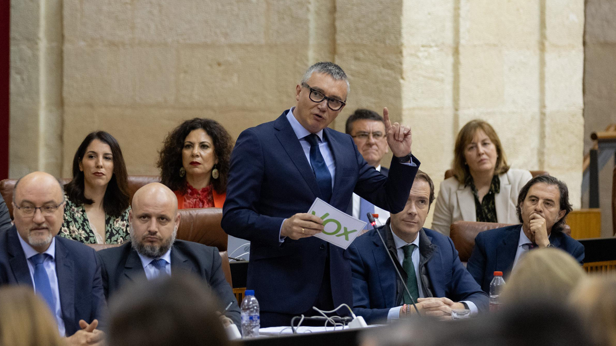 Manuel Gavira, portavoz del Grupo Parlamentario VOX en el Parlamento de Andalucia