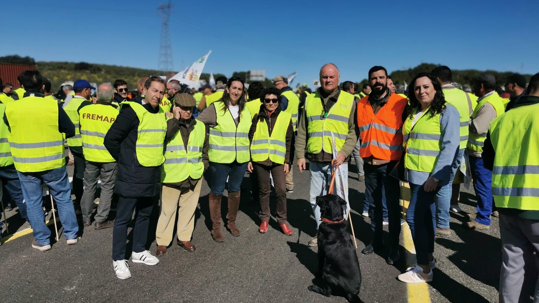 VOX corte carretera Lucena. Paula Badanelli