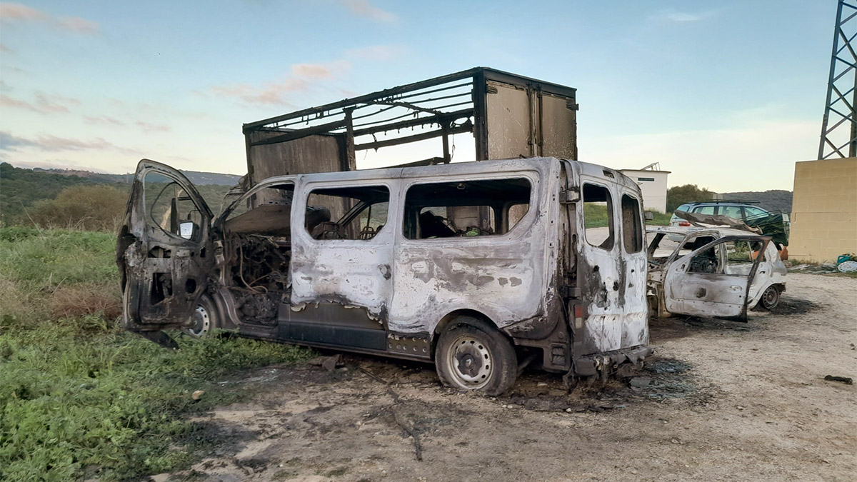 coches quemados San Roque