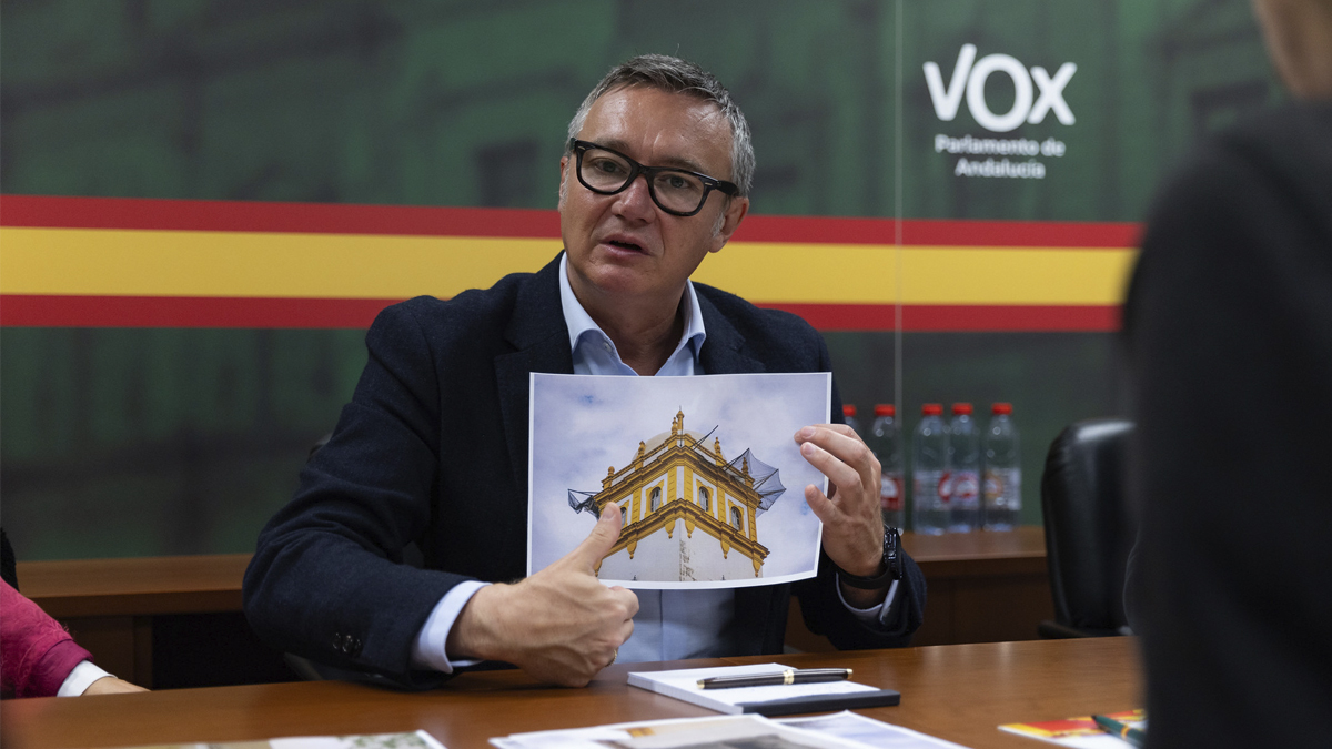 Manuel Gavira, portavoz del Grupo Parlamentario VOX en el Parlamento de Andalucia