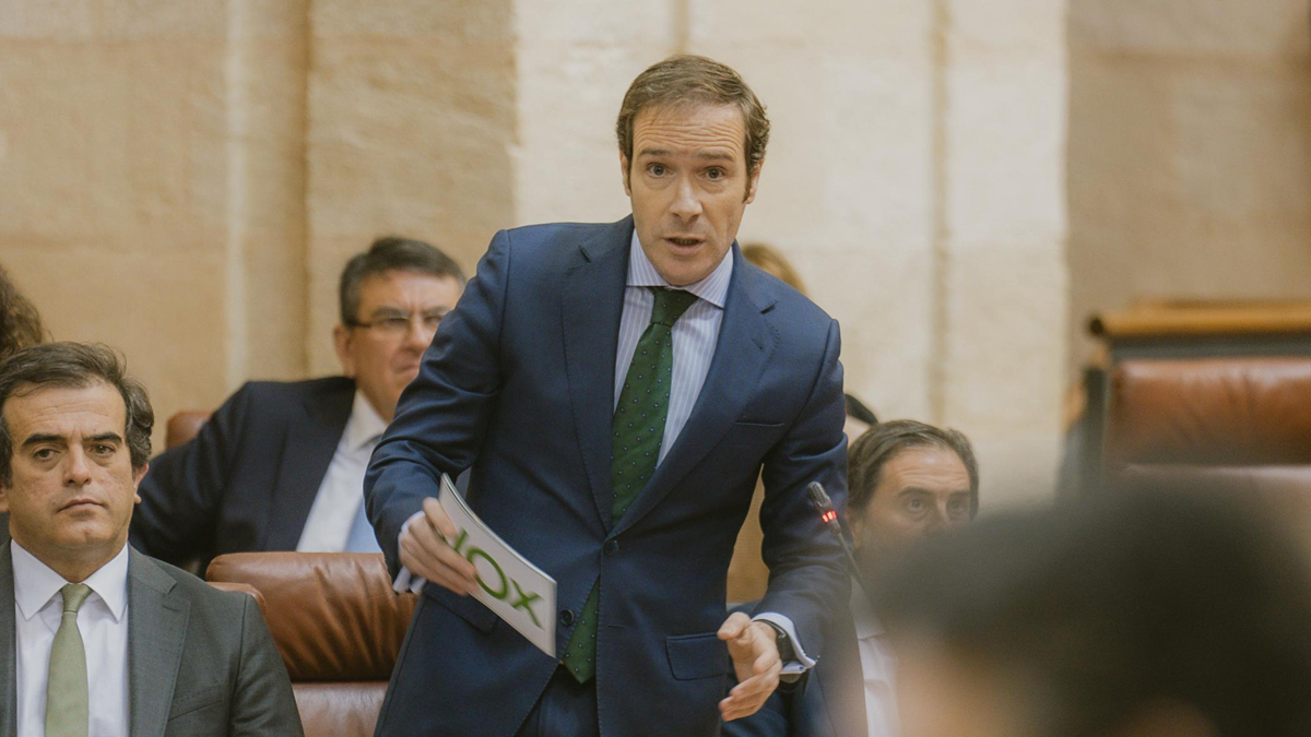 Javier Cortes, diputado del Grupo Parlamentario VOX en el Parlamento de Andalucia por Sevilla