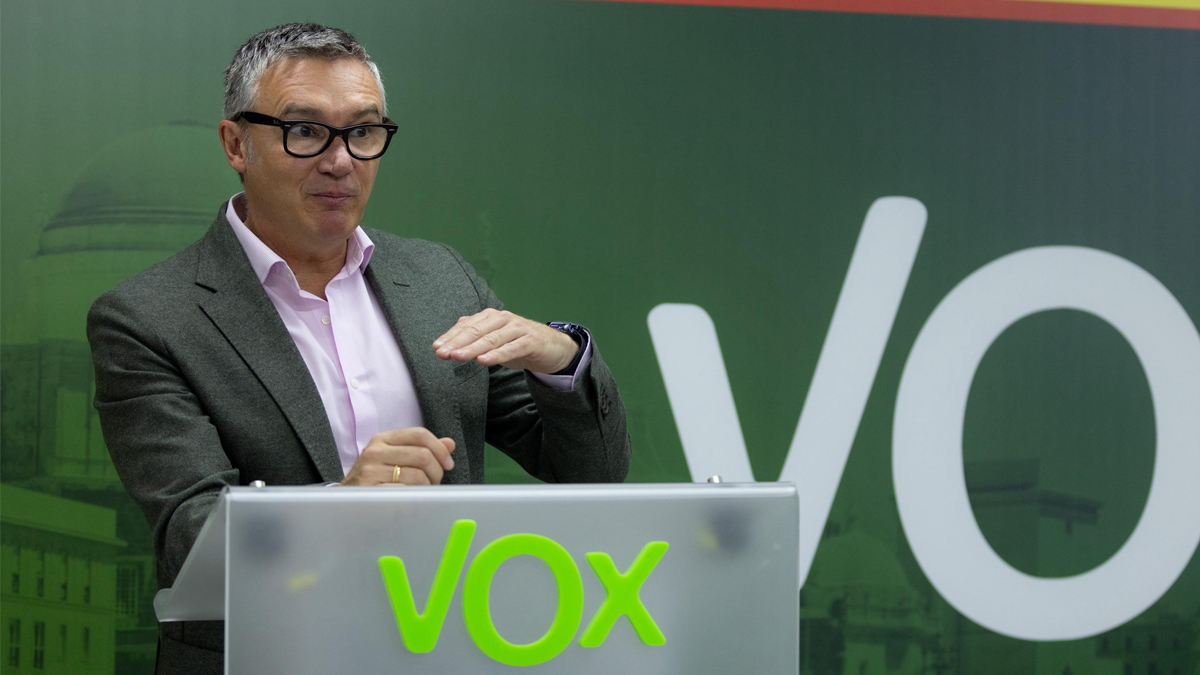 Manuel Gavira, portavoz del Grupo Parlamentario VOX en el Parlamento de Andalucia