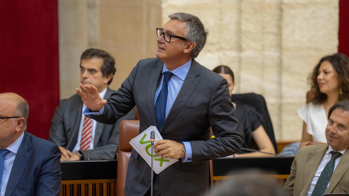 Manuel Gavira, portavoz del Grupo Parlamentario VOX en el Parlamento de Andalucia