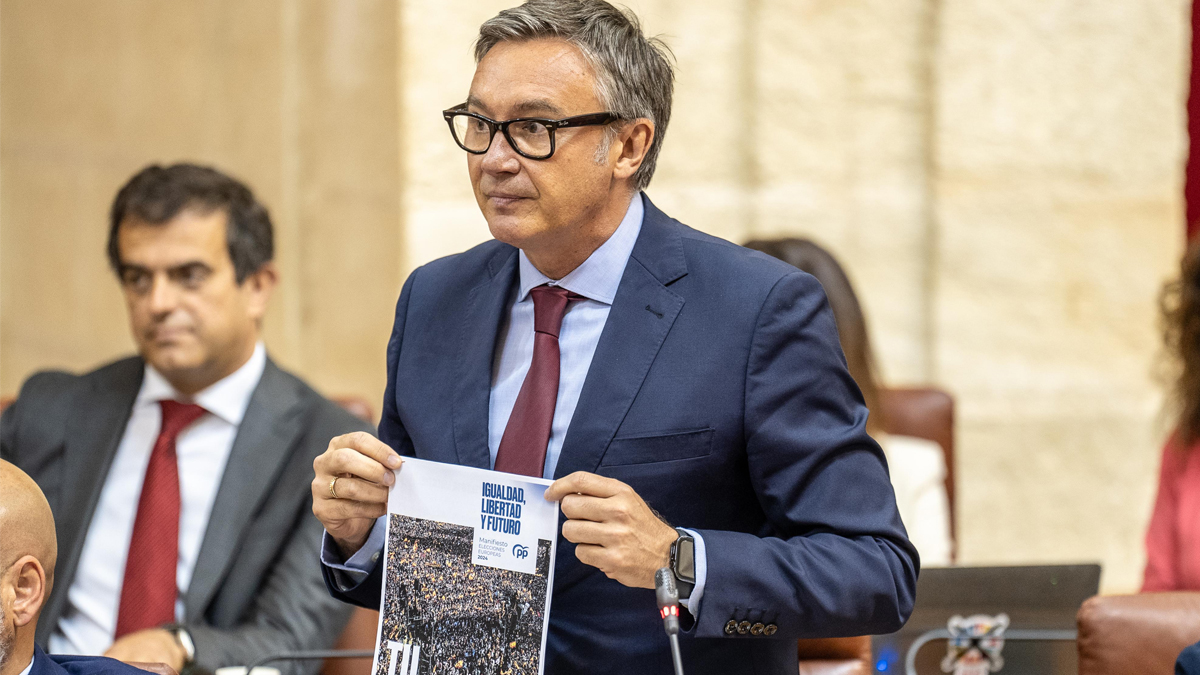 Manuel Gavira, portavoz del Grupo Parlamentario VOX en el Parlamento de Andalucia