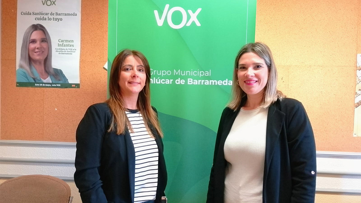 VOX Sanlúcar corazón por bandera