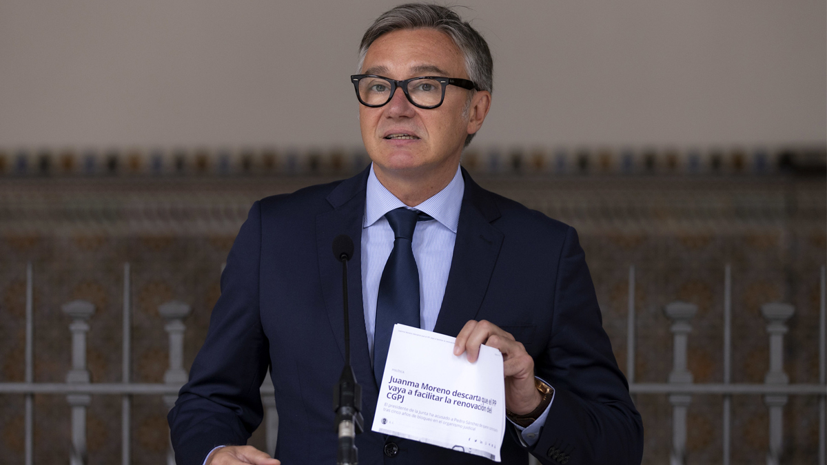Manuel Gavira, portavoz del Grupo Parlamentario VOX en el Parlamento de Andalucia