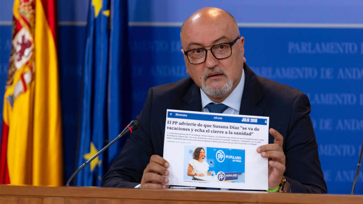 Ricardo López, portavoz adjunto del Grupo Parlamentario VOX en el Parlamento de Andalucía