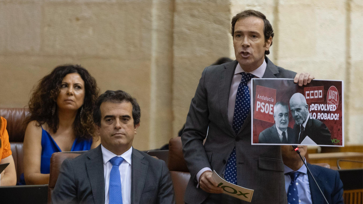 Javier Cortés, presidente del Grupo Parlamentario VOX en el Parlamento de Andalucía