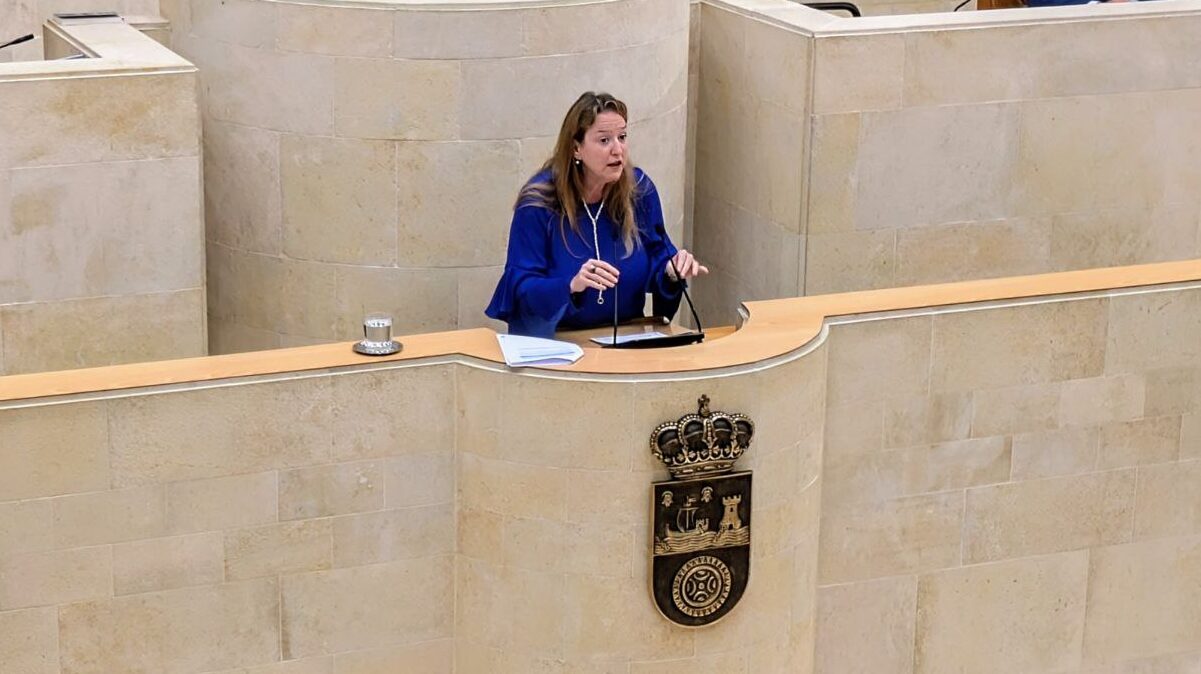 Leticia Díaz en la tribuna