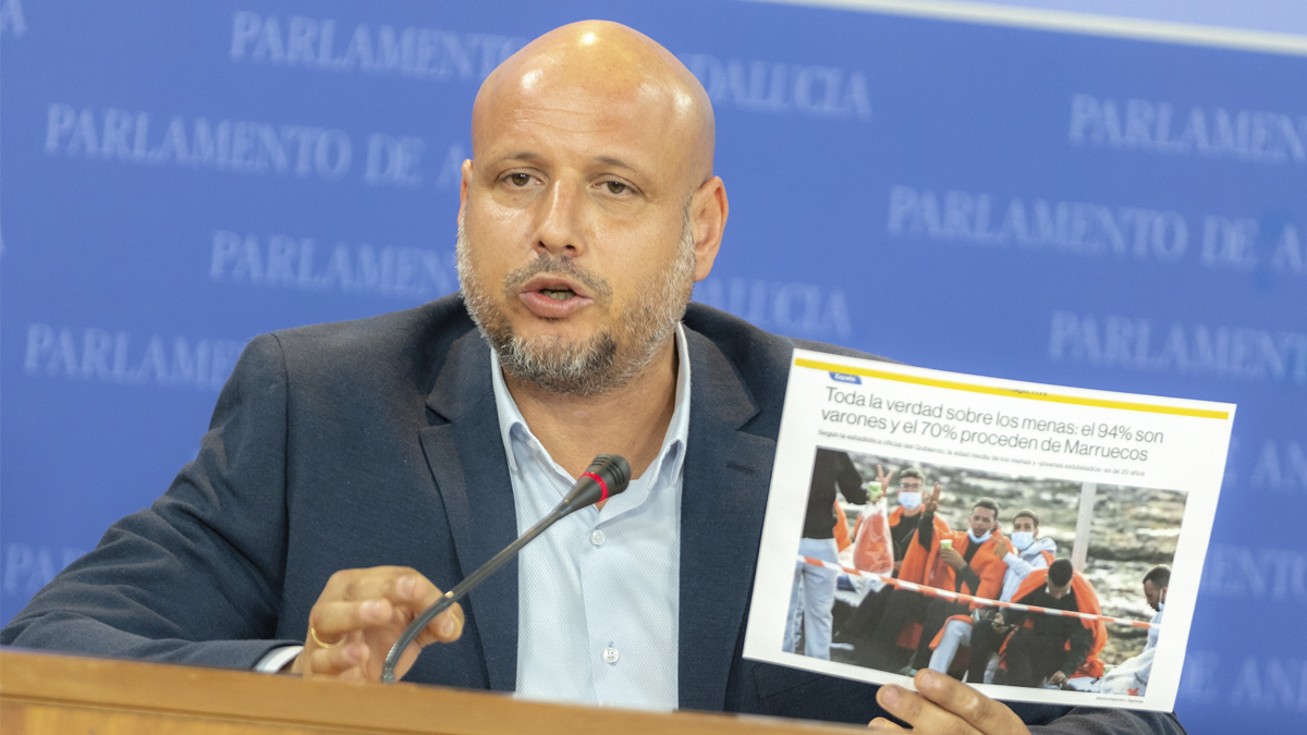 Rodrigo Alonso, portavoz adjunto del Grupo Parlamentario VOX en el Parlamento de Andalucia