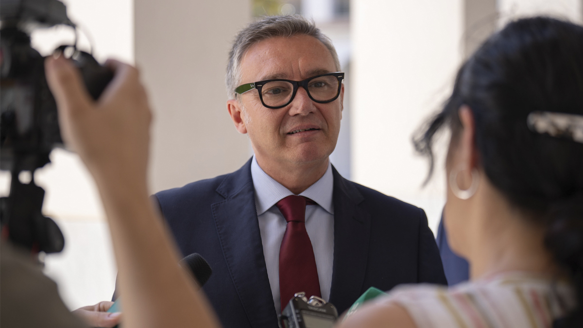 Manuel Gavira, portavoz del Grupo Parlamentario VOX en el Parlamento de Andalucia