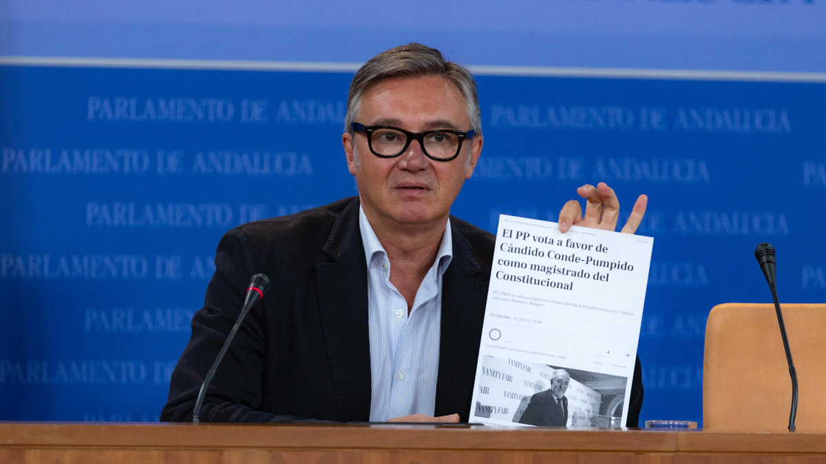Manuel Gavira, portavoz del Grupo Parlamentario VOX en el Parlamento de Andalucia