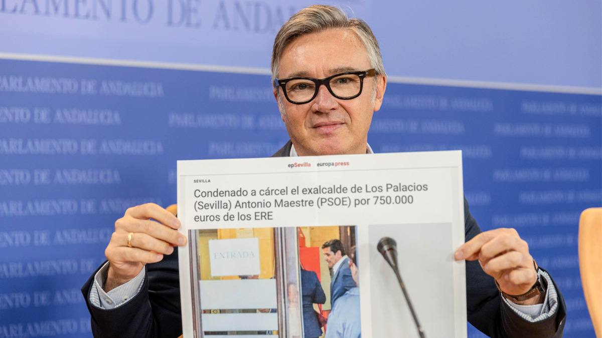 Manuel Gavira, portavoz del Grupo Parlamentario VOX en el Parlamento de Andalucia