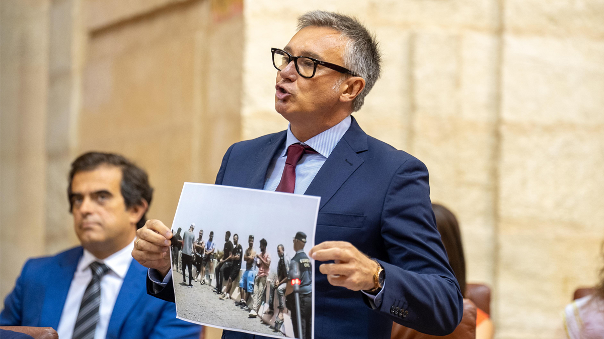 Manuel Gavira, portavoz del Grupo Parlamentario VOX en el Parlamento de Andalucia