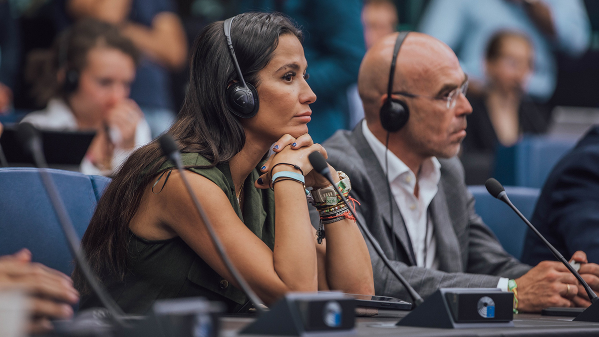 Mireia Borrás, en la Comisión de Peticiones