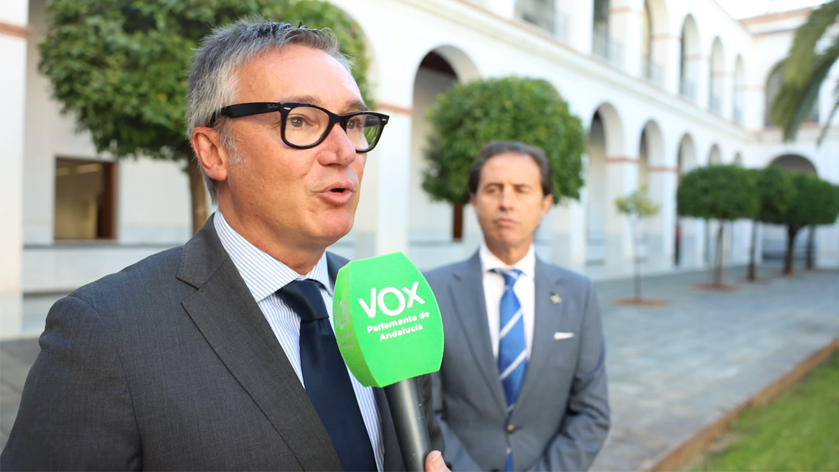 Manuel Gavira, portavoz del Grupo Parlamentario VOX en el Parlamento de Andalucia