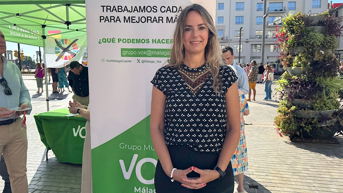 Yolanda Gómez, hoy, en calle Larios