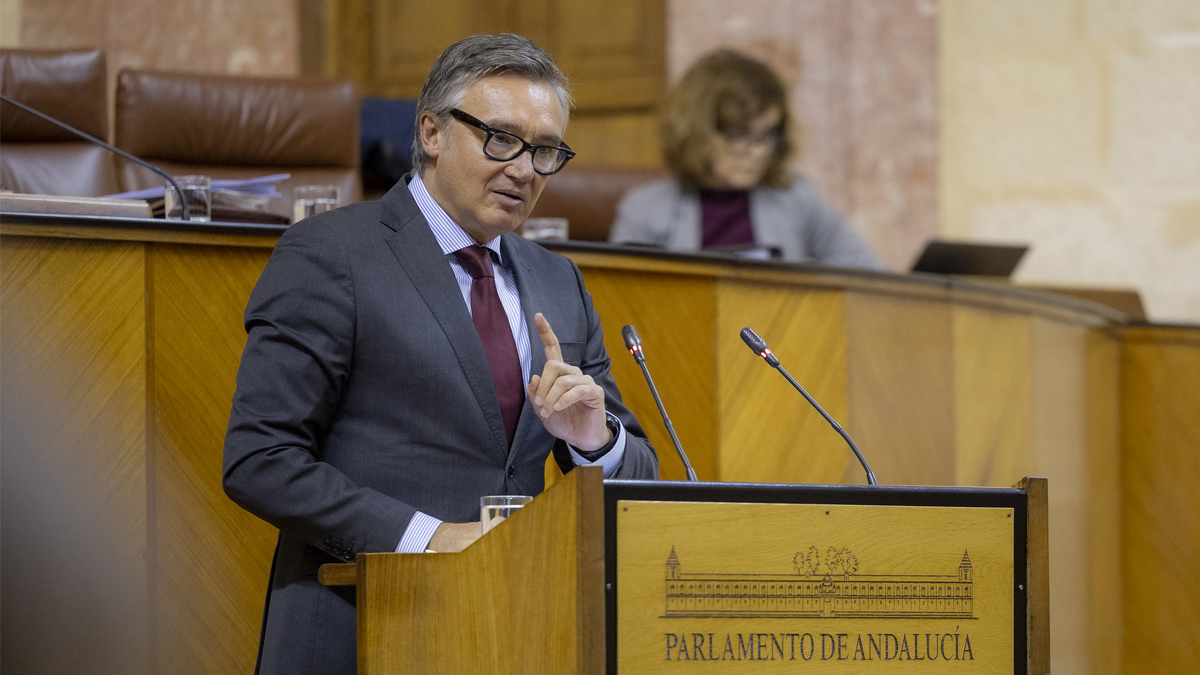 Manuel Gavira, portavoz del Grupo Parlamentario VOX en el Parlamento de Andalucia
