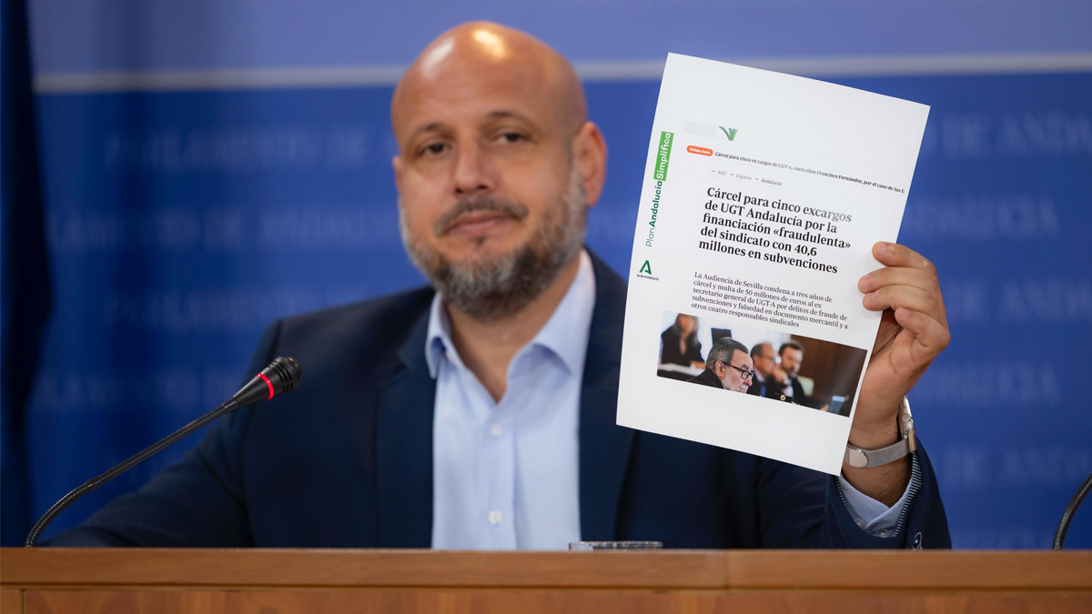 Rodrigo Alonso, portavoz adjunto de VOX en el Parlamento de Andalucía