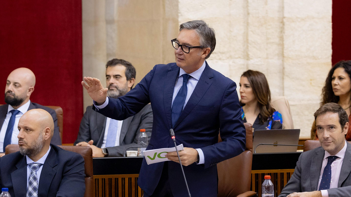 Manuel Gavira, portavoz del Grupo Parlamentario VOX en el Parlamento de Andalucia