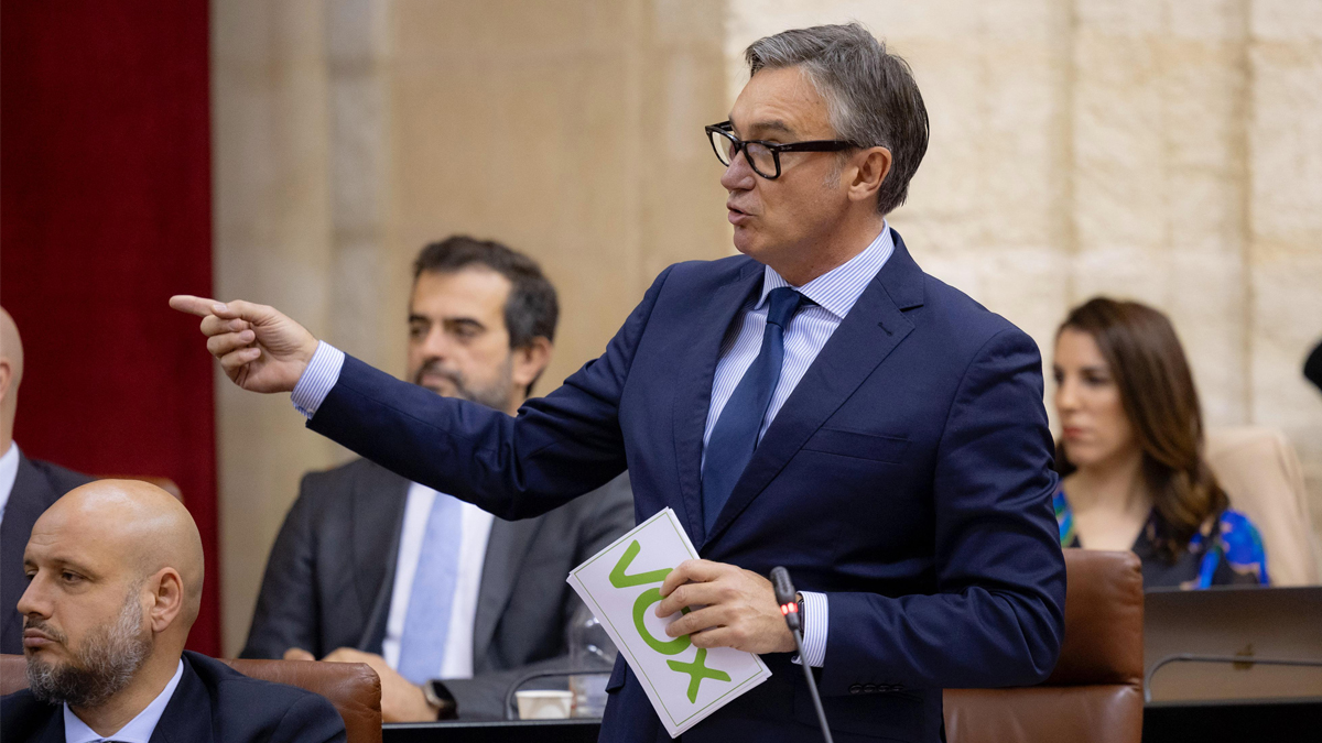 Manuel Gavira, portavoz del Grupo Parlamentario VOX en el Parlamento de Andalucia