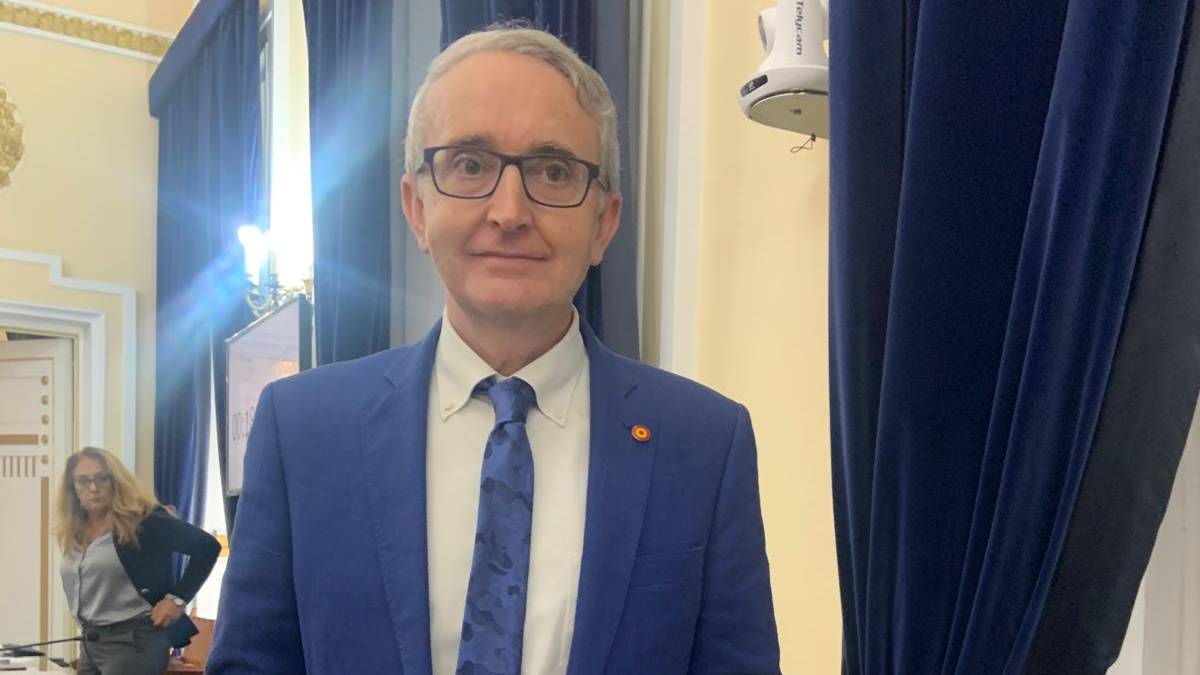 José Miguel Tasende, en el Salón de Plenos