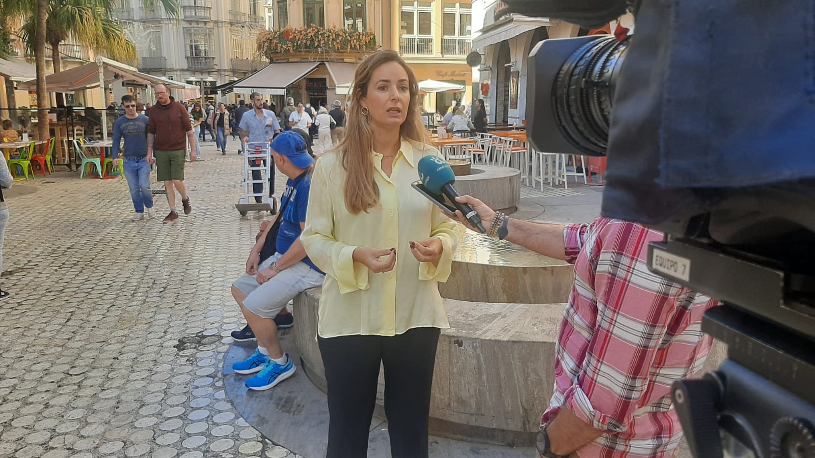 La concejal Yolanda Gómez, en rueda de prensa hoy