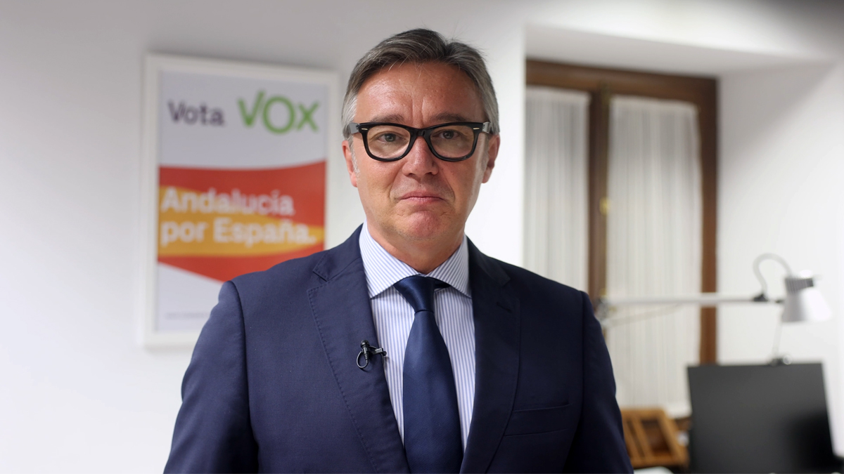Manuel Gavira, portavoz del Grupo Parlamentario VOX en el Parlamento de Andalucia