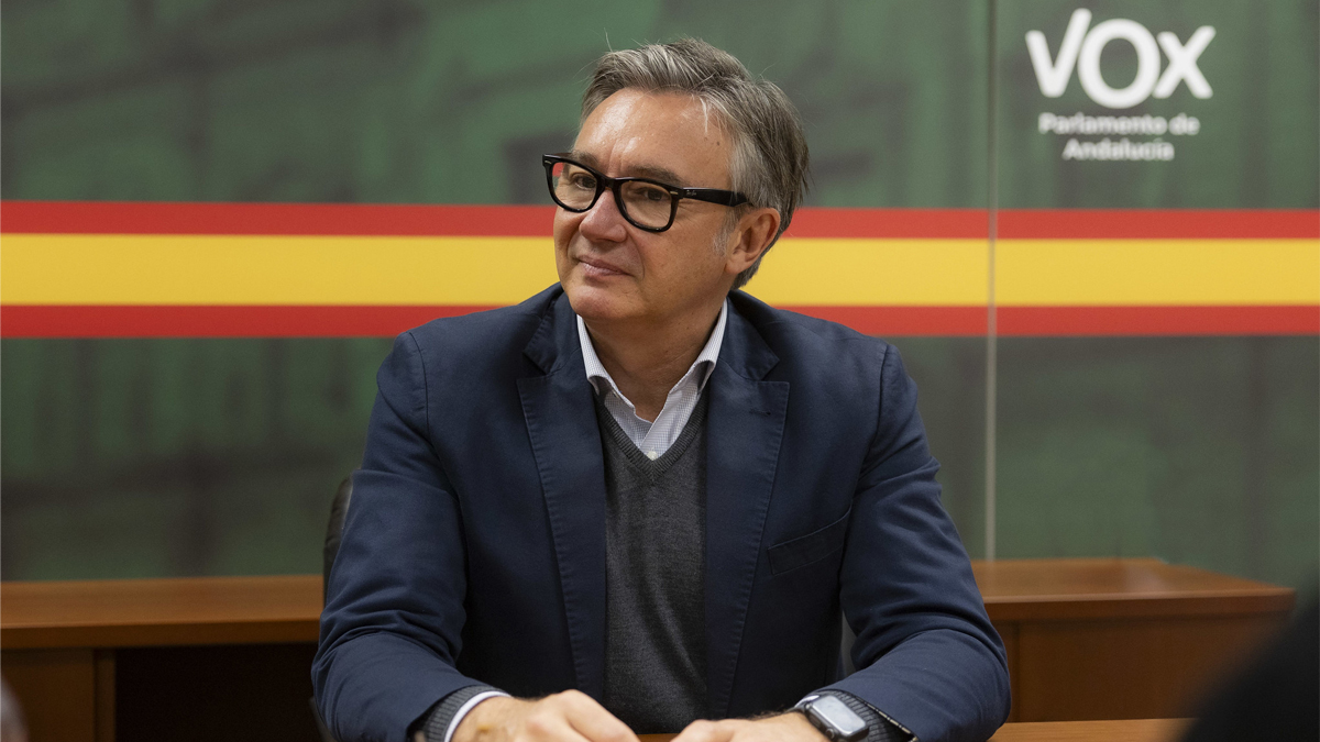 Manuel Gavira, portavoz del Grupo Parlamentario VOX en el Parlamento de Andalucia