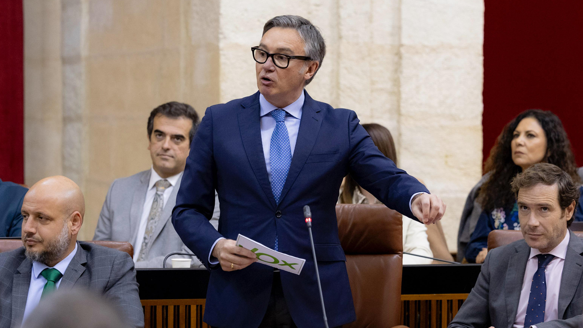 Manuel Gavira, portavoz del Grupo Parlamentario VOX en el Parlamento de Andalucia
