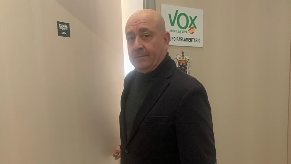 Javier Diego, en la sede parlamentaria de VOX