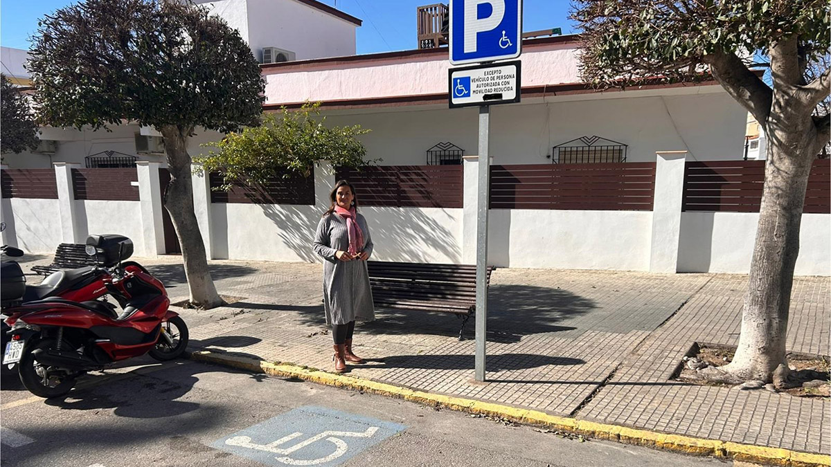 Silvia Bellido aparcamiento discapacitados