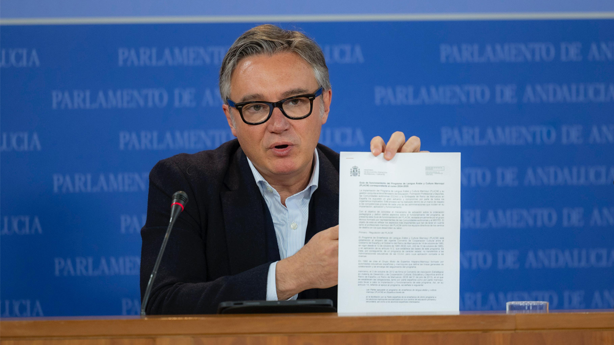 Manuel Gavira, portavoz del Grupo Parlamentario VOX en el Parlamento de Andalucia