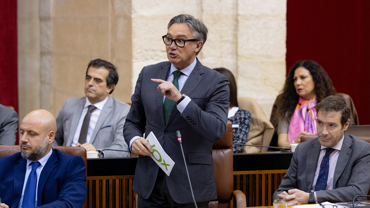 Manuel Gavira, portavoz del Grupo Parlamentario VOX en el Parlamento de Andalucia