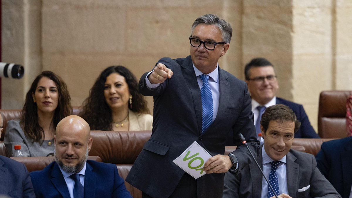 Manuel Gavira, portavoz del Grupo Parlamentario VOX en el Parlamento de Andalucia