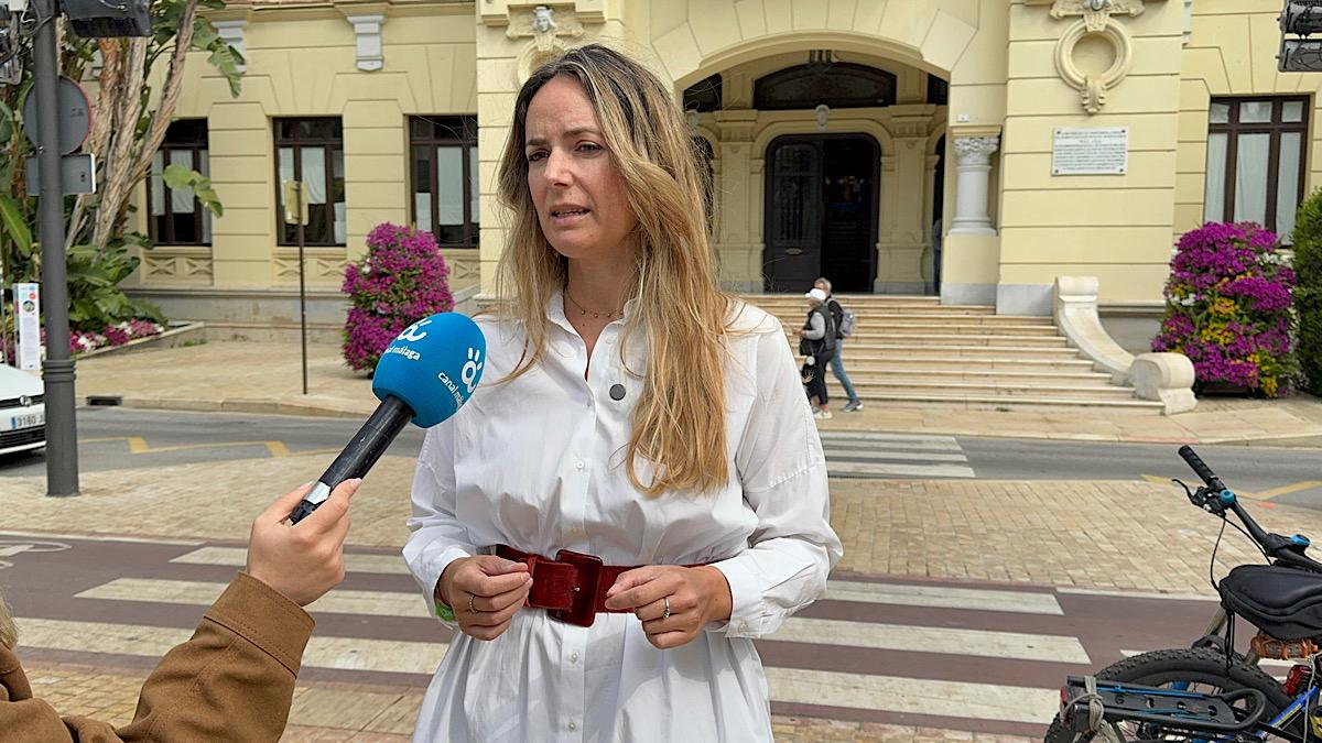 Yolanda Gómez, durante la rueda de prensa
