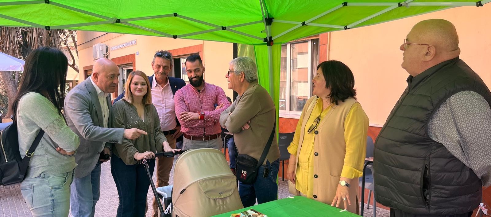 Mesa informativa en Ciudad de Málaga, este sábado