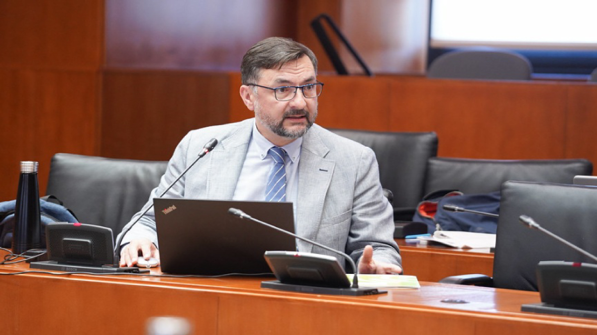 Fermín Civiac, este martes en la comisión de Educación