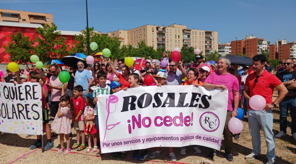 Carmen Rouco, en la concentración de Rosales del Canal